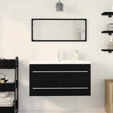  Kupaonski ormarić za sudoper s ladicama Zidne 3 pcs Crni hrast | shoptok.hr
