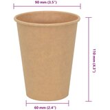  Papirnate šalice za kavu 1000 kom 12 oz 300 ml smeđe | shoptok.hr