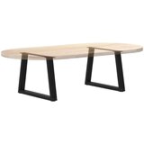 vidaXL Noge za blagovaonski stol V-oblik 2 kom crne 70x(42-43,3) cm | shoptok.hr