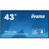 Iiyama Monitor 108 cm (42,5") LH4360UHS-B2AG 3840x2160 LFD VA 6,5ms 3xHDMI 2xUSB2.0 Zvočniki 2x10W NTSC87% RJ45 RS-232 ProLite, (5000336387) | Shoptok.si
