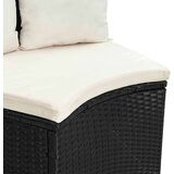  Set sofe 2 pcs Crna Solidno drvo akacije i poli ratan | shoptok.hr