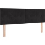vidaXL LED uzglavlje s dugmadi, crno, 80 cm, baršun | shoptok.hr