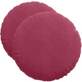 vidaXL Sedežne blazine 2 pcs Vinorodna rdeča Ø 40 x 13 cm Žamet, (5000083578) | Shoptok.si