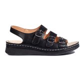 Shelvt Women's Black Sandals With Buckles | shoptok.hr