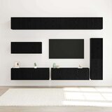  Set TV komoda Zidne 7 pcs Crni hrast Konstruirano drvo | shoptok.hr