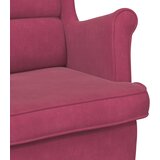  Fotelja od baršuna crvena boja vina | shoptok.hr