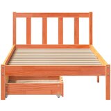  Okvir kreveta bez madraca voštano smeđi 75 x 190 cm od borovine | shoptok.hr