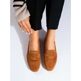 SHELOVET Suede comfortable lords women's camel Cene