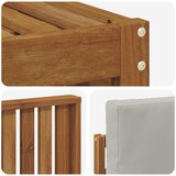  Set vanjskih sofa 9 kom. Prirodna i svijetlo siva Poliester | shoptok.hr