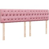  Otomanska postelja z vzmetnico roza 160x200cm žamet, (22053521) | Shoptok.si