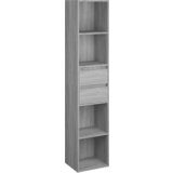 Furnova Knjižna omara siva sonoma 36x30x171 cm inženirski les, (21932142) | Shoptok.si