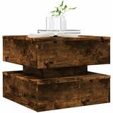 Ormarić za uzglavlje LED boja dimljenog hrasta 50x50x40 cm | shoptok.hr