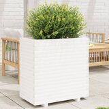Maison Chic Vrtno cvetlično korito - Cvetlični Lonec belo 70x40x72,5 cm trdna borovina, (21788873) | Shoptok.si