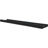  Zidne police za fotografije 2 kom crne 60 x 9 x 3 cm MDF | shoptok.hr