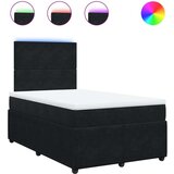 vidaXL Box spring postelja z vzmetnico črna 120x190 cm žamet, (21308415) | Shoptok.si