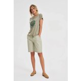 Marisse Cotton Blouse With Olive Print | ePonuda.com