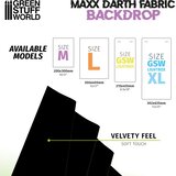 Green Stuff World Black Maxx Darth Backdrop - M Size 200x300mm | Ultra Crna Pozadina | Eponuda.com