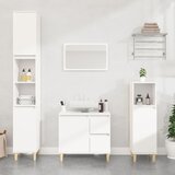 Maison Chic Kopalniška omarica - Kopalniški kabinet bela 30x30x190 cm inženirski les, (21794560) | Shoptok.si