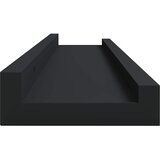  Zidne police za fotografije 2 kom crne 60 x 9 x 3 cm MDF | shoptok.hr