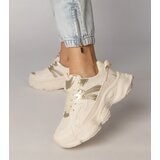 Gemre Beige women's sports sneakers with a gold insert Sandra | shoptok.hr