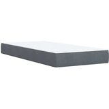 Box spring krevet s madracem tamnosivi 100x200 cm baršunasti | shoptok.hr