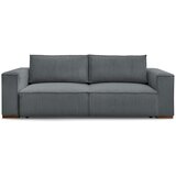 Bobochic Paris Temno siva raztegljiva/s prostorom za shranjevanje sedežna garnitura iz rebrastega žameta 244 cm Chelsea – | Shoptok.si
