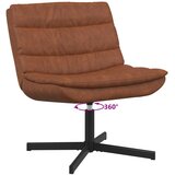  Stolica na kotačiće Smeđa 63 x 75 x 76 cm Antikni PU | Eponuda.com