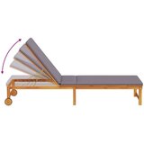  Ležaljke 2 kom s jastučićima solidno drvo akacije ležaljka s svijetlosivim jastučićima solidno drvo akacije | shoptok.hr