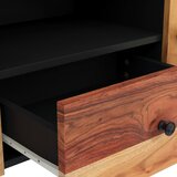 TV ormarić 105 x 33,5 x 46 drvo bagrema i konstruirano drvo | shoptok.hr