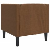  Chesterfield fotelja od umjetne brušene kože smeđa | Eponuda.com