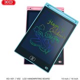 XO barvna LCD grafična tablica za risanje in pisanje, roza - diagonala 25,4cm | Shoptok.si