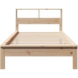 vidaXL Knjižna postelja brez ležišča 90x200 cm trdna borovina | Shoptok.si