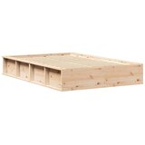  Krevetna konstrukcija Smeđa 120 x 200 cm Čvrsto borovo drvo | shoptok.hr