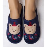 Gemre Navy Blue Soft Bear Slippers | shoptok.hr