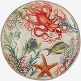 Rose & Tulipani Rose&Tulipani Sea Life okrogli krožnik za postrežbo iz melamina, 1 kom | Shoptok.si