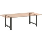 Noge za jedilno mizo antracitne barve 2 kosa 90 x (72-73) cm jeklo, (22123899) | Shoptok.si