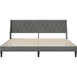  Okvir za krevet Tamno siva 180 x 200 cm Baršun - Tamno siva 180 x 200 cm | shoptok.hr