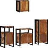 vidaXL Komplet pohištva za kopalnico 4 pcs Trden recikliran les | Shoptok.si
