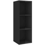  Zidni TV ormarić visoki sjaj crni 37 x 37 x 107 cm od iverice | shoptok.hr