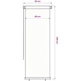  Vanjska rolo zavjesa 85 (Š) x 230 (V) cm Plava HDPE | Eponuda.com