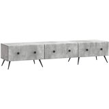 TV ormar Betonska siva 147 x 34,5 x 30 cm Konstruirano drvo | shoptok.hr