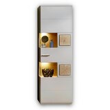 Hom`in vitrina, siva, barve hrasta | Shoptok.si