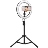Ring luč AS-SF200, 10'', stojalo za telefon, LED luč, stojalo za selfije, (21262837)
