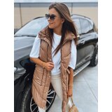DStreet Kamizelka damska pikowana MARIEL kamelowa | Shoptok.si