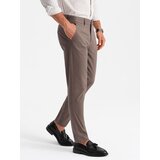 Ombre Men's uniform REGULAR FIT chino pants - brown | shoptok.hr