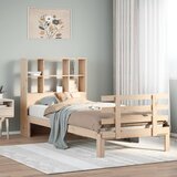 vidaXL Krevet s regalom za knjige bez madraca 90x190 cm od borovine Cijene