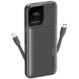 Remax RPP-657 - 2.4A Cabled Fast Charging Power Bank 10000mAh(black) | ePonuda.com