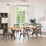  Noge za blagovaonski stol u obliku slova X, 2 kom, prirodni čelik, 70 x (72-73) cm, čelik | shoptok.hr