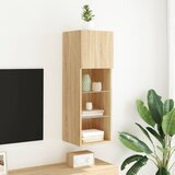 TV ormarić s LED svjetlima boja hrasta sonome 30,5x30x90 cm | shoptok.hr