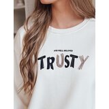 DStreet Bluza damska oversize z haftem SOFTRUS ecru | Shoptok.si